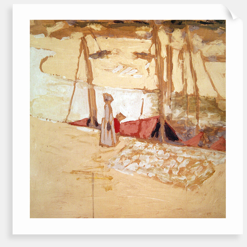 Promenade in the port at Le Pouliguen, 1908 by Edouard Vuillard