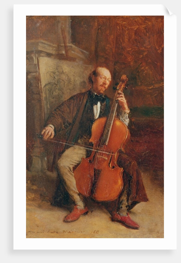 Alexandre Batta, the Cellist, 1855 by Jean-Louis Ernest Meissonier