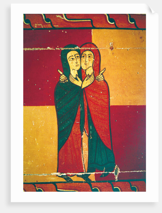Altarpiece panel showing the Visitation by Spanish School