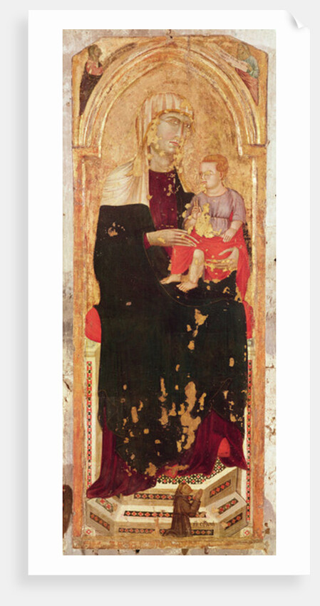 Virgin and Child and Friar Corrado by Sienese School