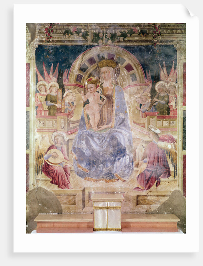 Virgin in glory between angels and saints, 1468 by Matteo da Gualdo