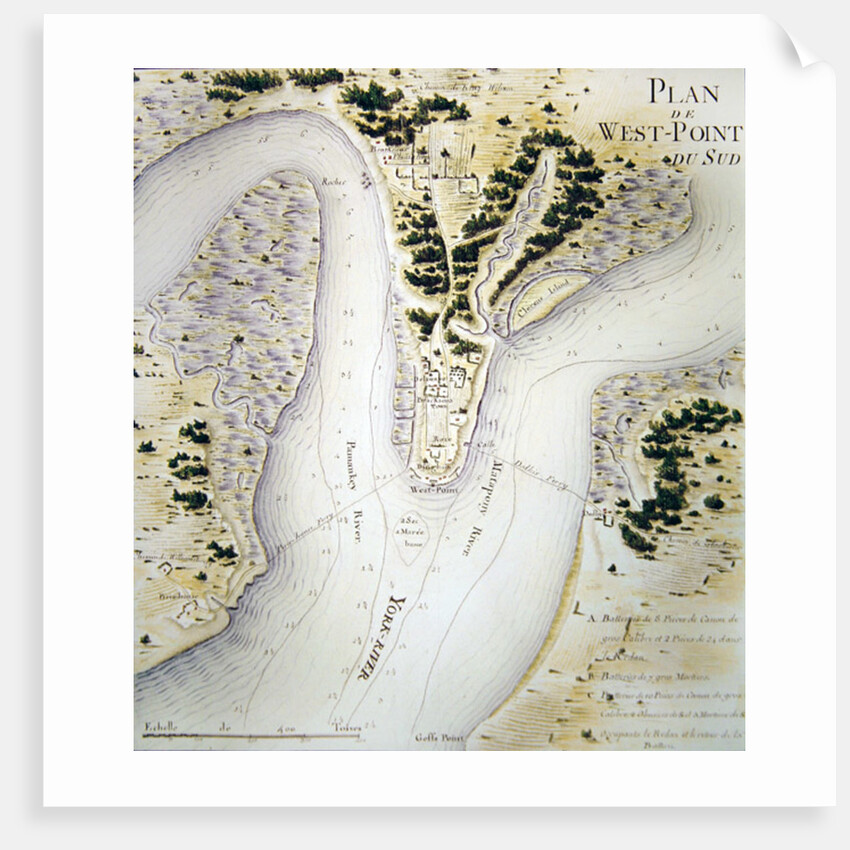 Map of south West-Point, Virginia by F. Dubourg