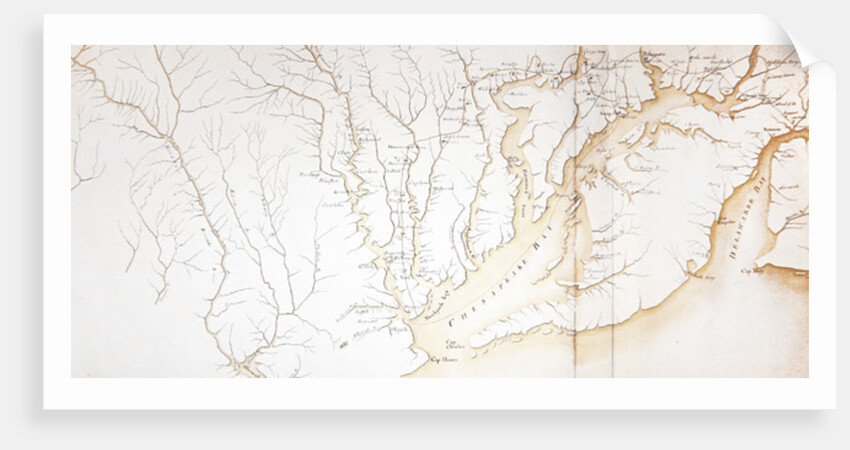 General map of the camps and marche of the army in America on the orders of Rochambeau by F. Dubourg