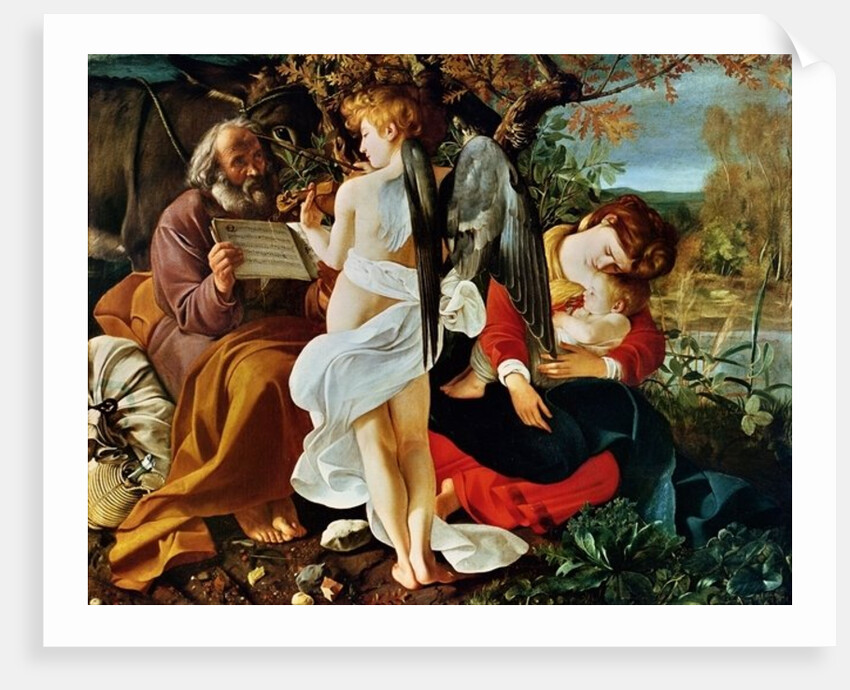 Rest on the Flight into Egypt, c.1603 by Michelangelo Merisi da Caravaggio