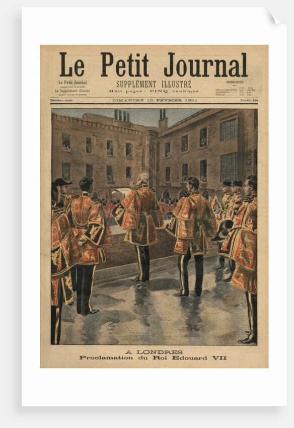 Proclamation of King Edward VII, London by French School