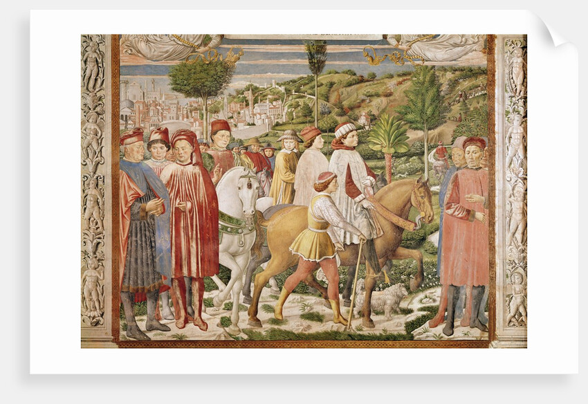 St. Augustine leaves Rome for Milan by Benozzo di Lese di Sandro Gozzoli
