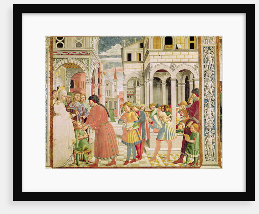 St. Augustine is led by his parents at the School of Tagaste by Benozzo di Lese di Sandro Gozzoli
