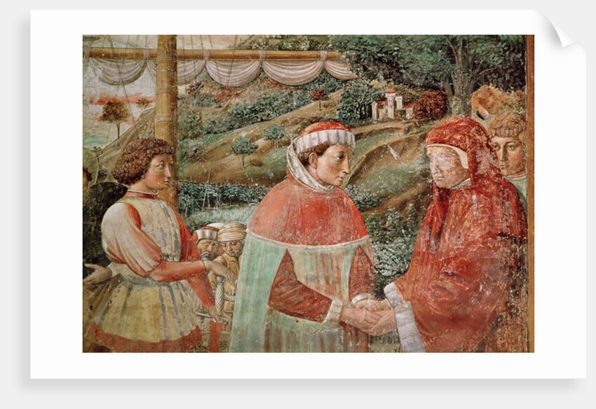 St. Augustine leaving his mother St. Monica and embarking for Italy by Benozzo di Lese di Sandro Gozzoli