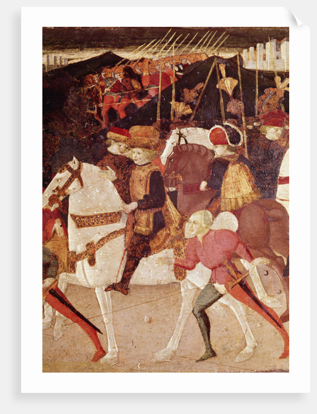 The Story of Alatiel: Alatiel on horseback by Master of the Jarves Chest