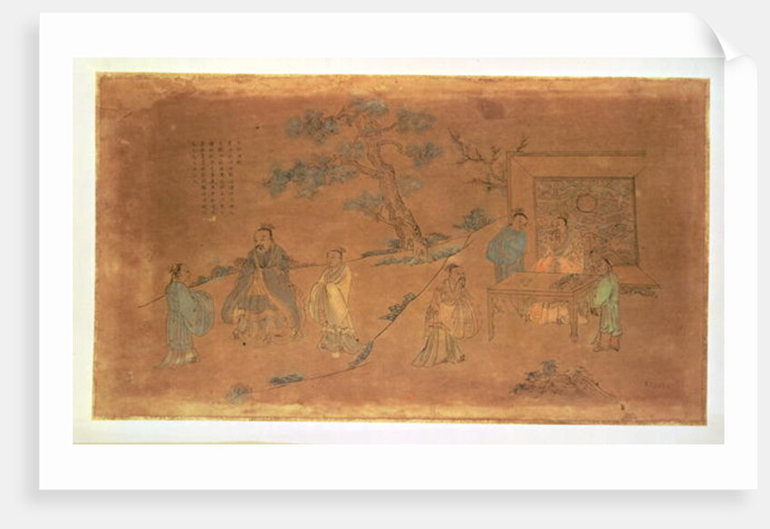 Scene from the life of Confucius and his disciples, Qing Dynasty by School Chinese