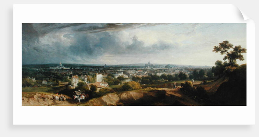 View of Paris from Montmartre, 1829 by George Arnald