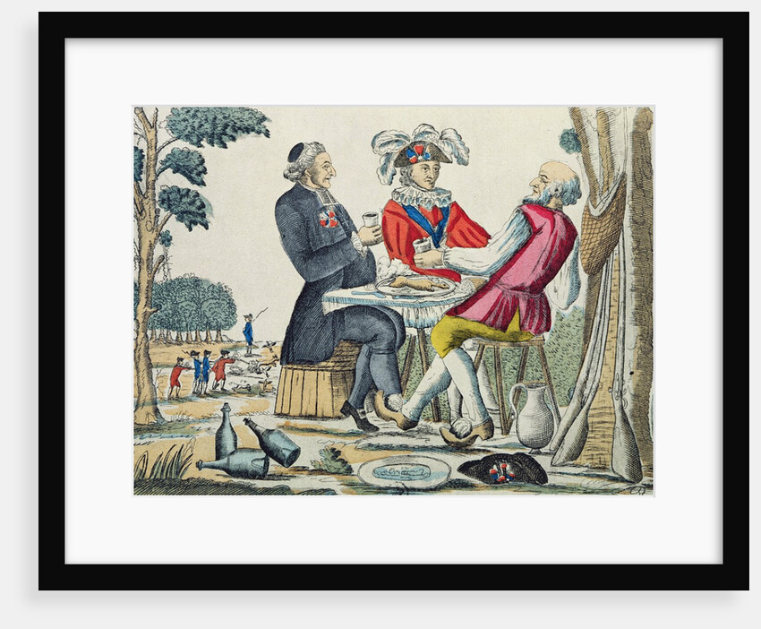 The Patriotic Snack, Reunion of the Three Estates, 4th August 1789 by French School