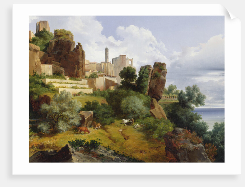 Roquebrune Landscape by Lancelot Theodore Turpin de Crisse