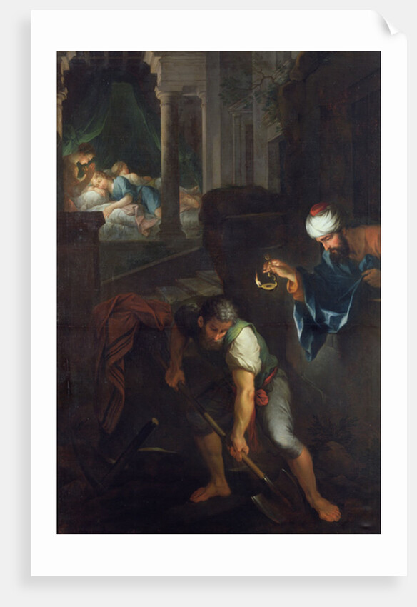 Raguel digging a grave, 1733 by Pierre Parrocel