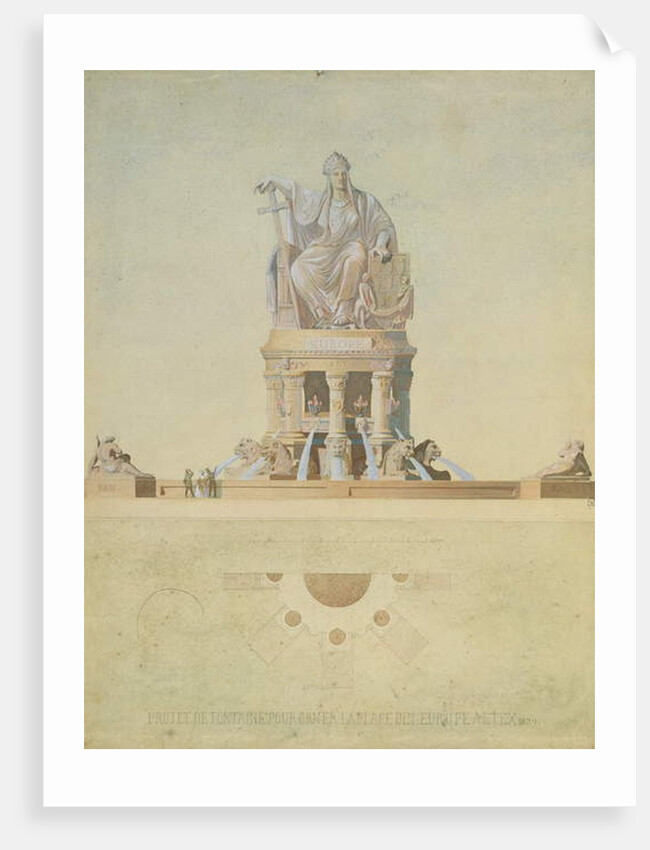 Project for the monument destined for the Place de l'Europe, 1839 by Antoine Etex