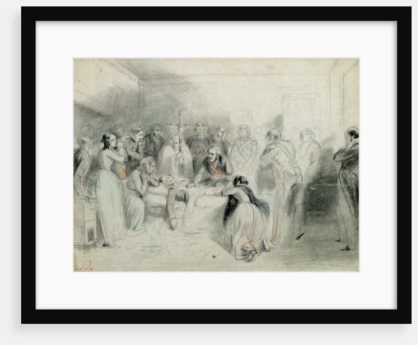 The final moments of the Duke of Orleans after the accident at Neuilly, 13th July 1842 by A Provost