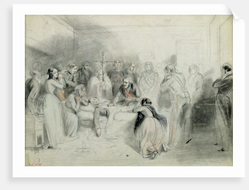 The final moments of the Duke of Orleans after the accident at Neuilly, 13th July 1842 by A Provost