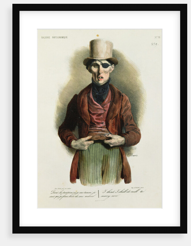 I think I shall do well to marry now, no.30 from 'Galerie Physionomique' by Charles Joseph Travies de Villiers