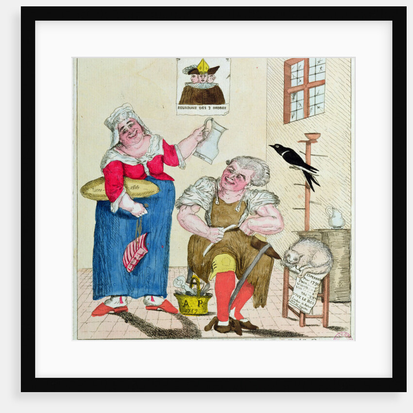 Patience Margot, it will soon be 3 times as much, 1789 by French School