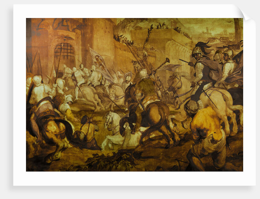Conquest of a Turkish town by the Venetians by Antonio Vassilacchi