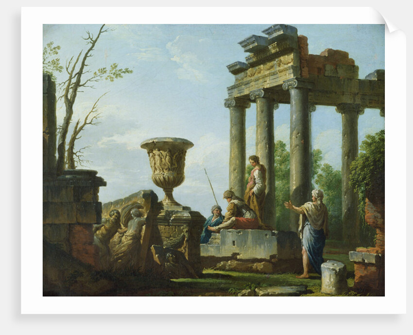 Architectural ruins, c.1715 by Giovanni Paolo Pannini or Panini