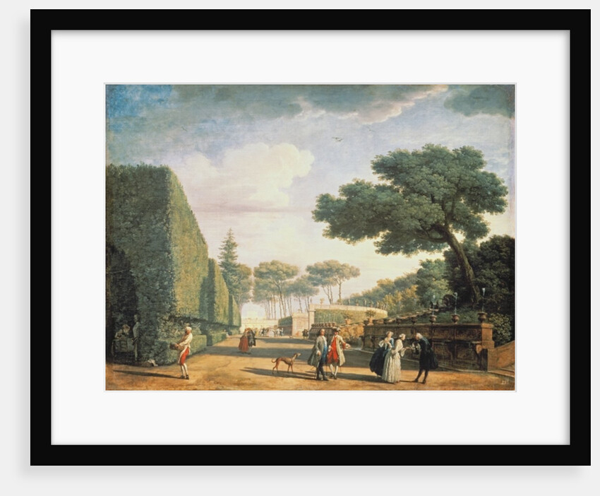 View in the Park of Villa Pamphili, 1749 by Claude Joseph Vernet