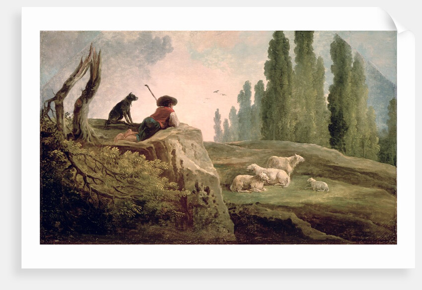 The Shepherd by Hubert Robert