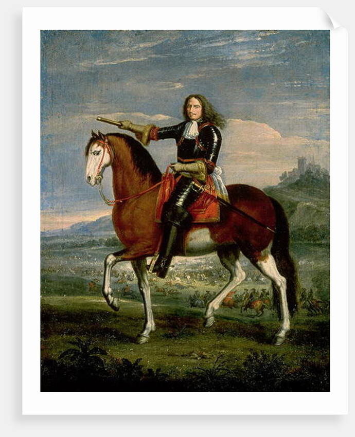 Equestrian Portrait of Henri de la Tour d'Auvergne Marshal Turenne by Adam Frans van der Meulen