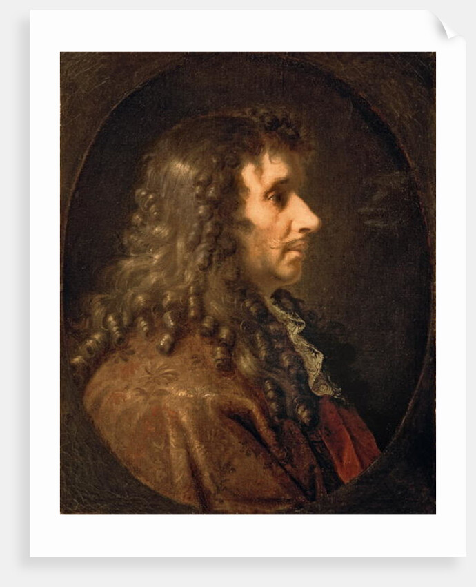 Portrait of Moliere 1660 by Charles Le Brun
