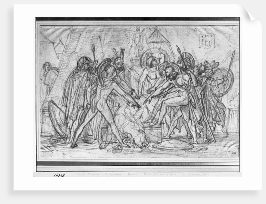 Seven chiefs taking an oath in front of Thebes by Anne Louis Girodet de Roucy-Trioson