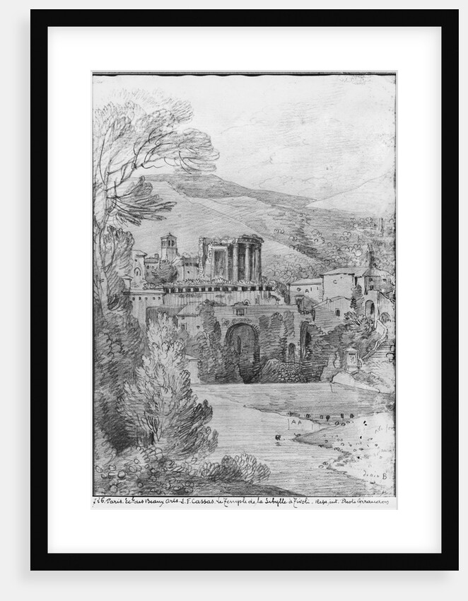 Temple of the Sibyl, Tivoli by Louis Francois Cassas