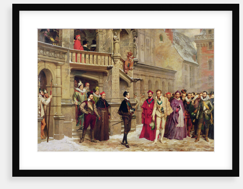 Henri III and the Duc de Guise, 1855 by Pierre Charles Comte