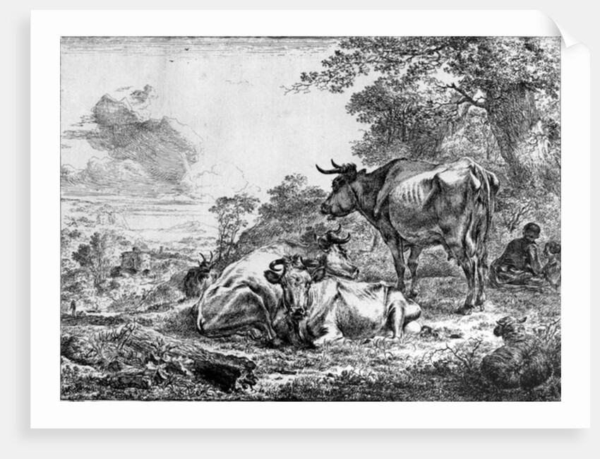 Three Cows by Nicolaes Pietersz. Berchem
