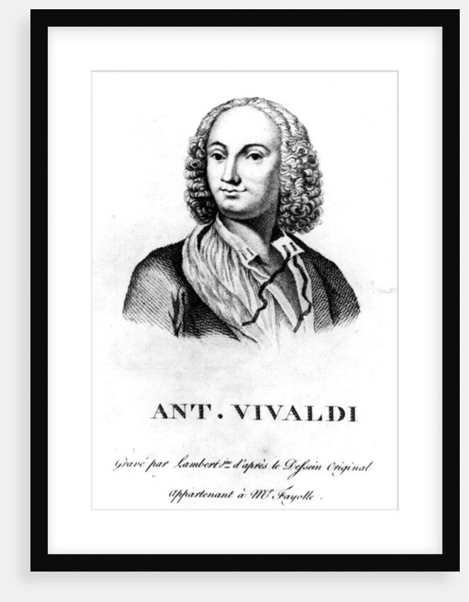 Antonio Vivaldi, c. 1830 by Francois Morellon la Cave