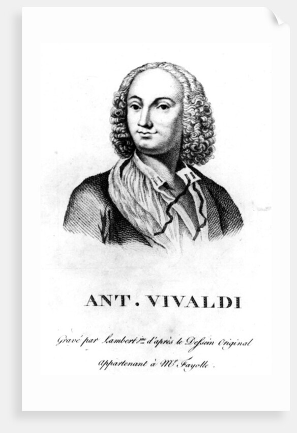 Antonio Vivaldi, c. 1830 by Francois Morellon la Cave