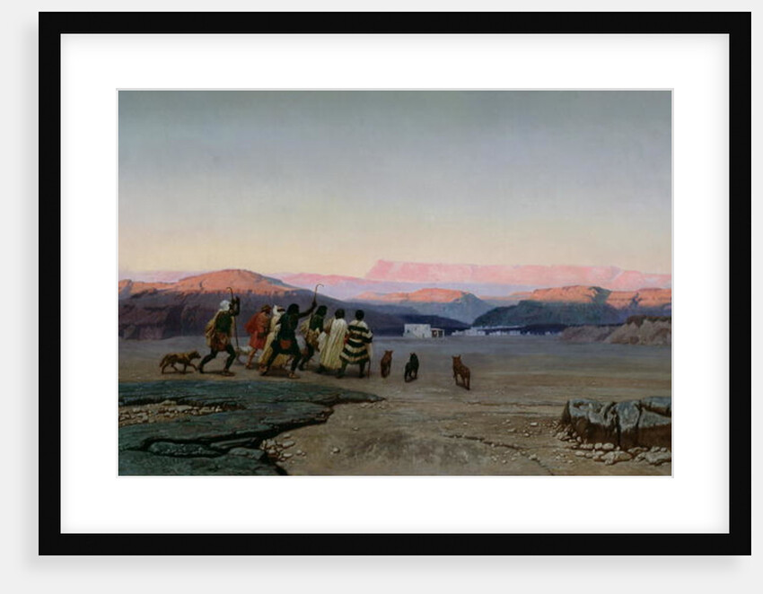 The Shepherds, Led by the Star, Arriving at Bethlehem, 1863 by Octave Penguilly l'Haridon