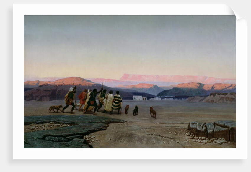 The Shepherds, Led by the Star, Arriving at Bethlehem, 1863 by Octave Penguilly l'Haridon