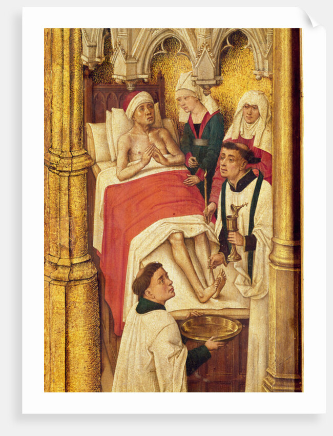 Redemption Triptych: Sacrament of Extreme Unction by Vrancke van der Stockt