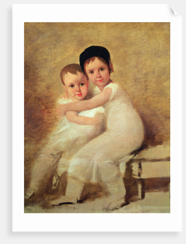 Portrait of the artist's children by Domingos Antonio de Sequeira