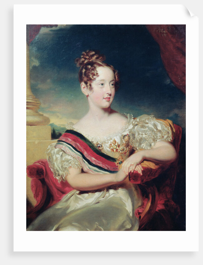 Portrait of Dona Maria II by Thomas (school of) Lawrence