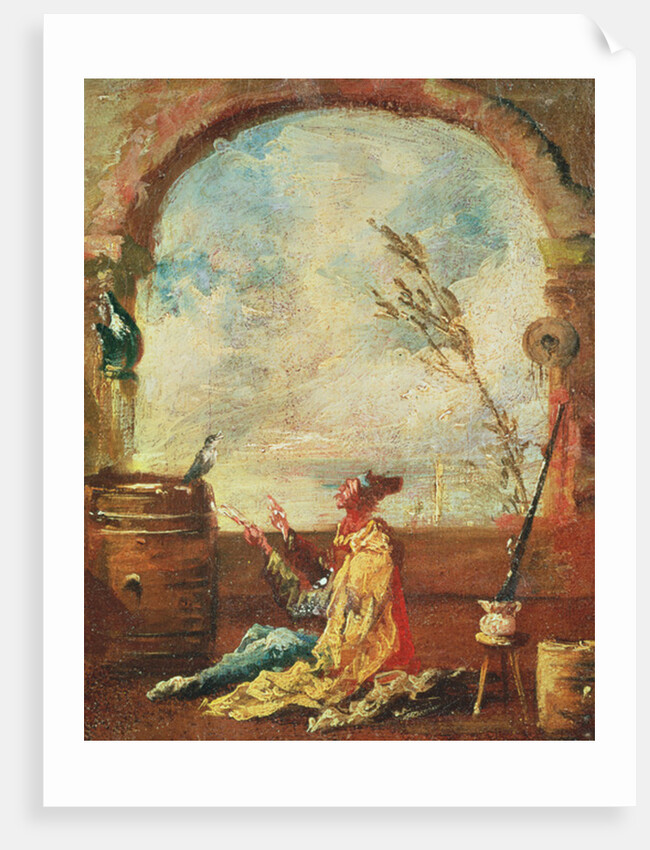 The Poet and the Bird by Francesco Guardi