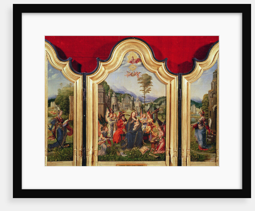 The Holy Family with Saint Catherine and Saint Barbara by Jan Gossaert