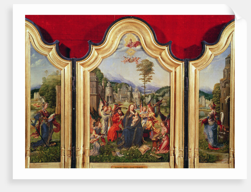 The Holy Family with Saint Catherine and Saint Barbara by Jan Gossaert