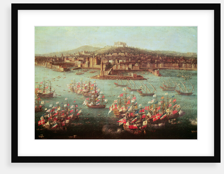 The fleet of King Charles III of Spain before the city of Naples, 6 October 1759 by Antonio Joli
