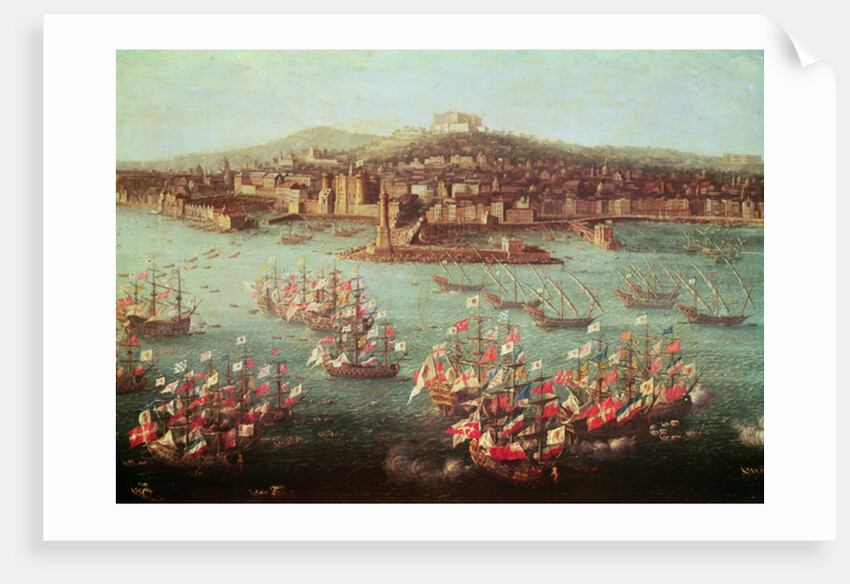 The fleet of King Charles III of Spain before the city of Naples, 6 October 1759 by Antonio Joli