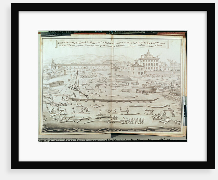 The Military Port of Toulon and the Construction Site by French School