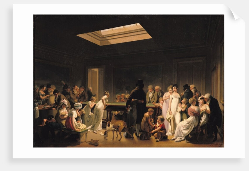 A Game of Billiards, 1807 by Louis Leopold Boilly