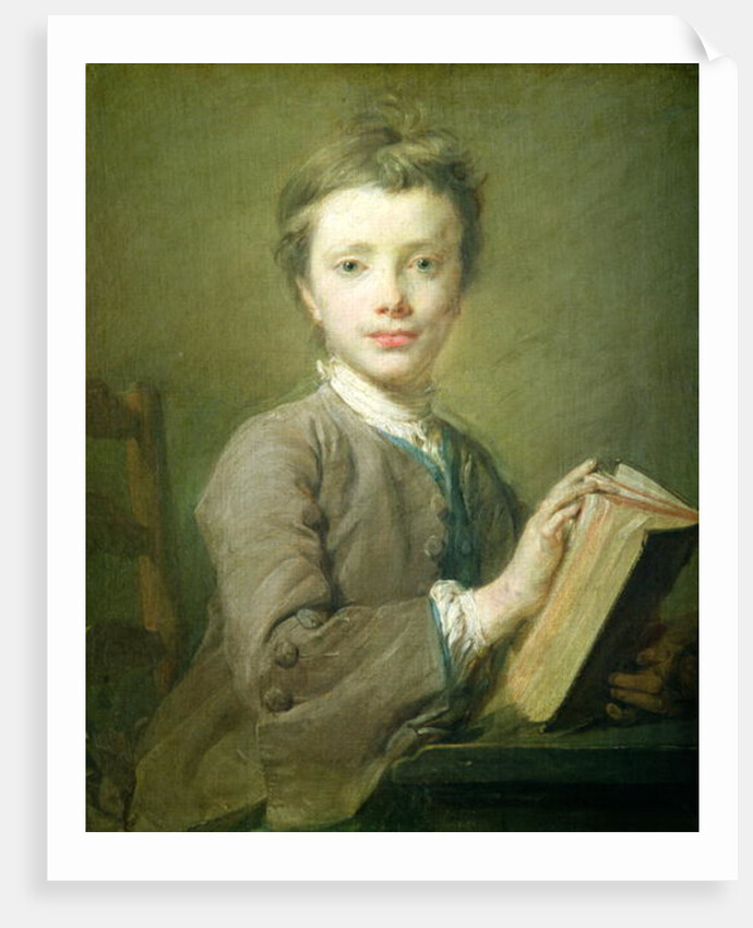 A Boy with a Book, c.1740 by Jean-Baptiste Perronneau