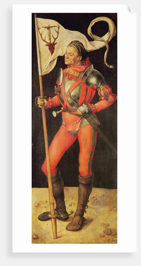 Lukas Paumgartner portrayed as Saint Eustace, right panel of the Paumgartner Altarpiece, c.1500 by Albrecht Dürer or Duerer