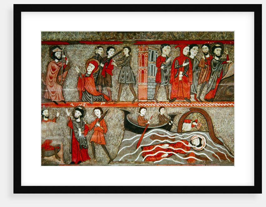 Altar Frontal with scenes from the life of Saint Clement by Catalan School